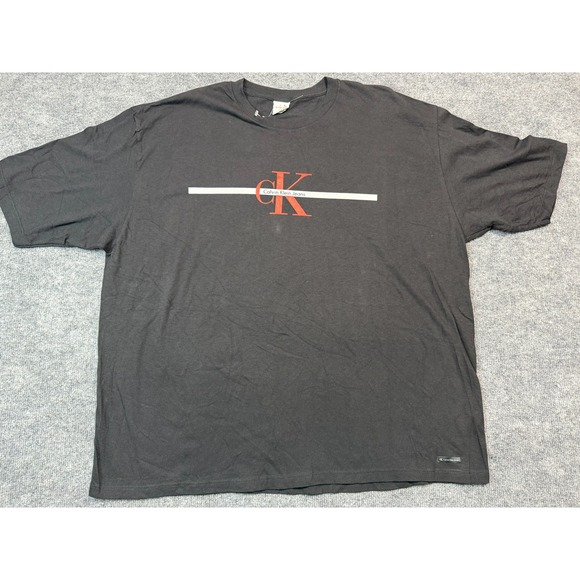 Calvin Klein Jeans Other - VTG Calvin Klein Mens XXL Black Short Sleeve Crewneck Tee Shirt Logo Graphic NWT